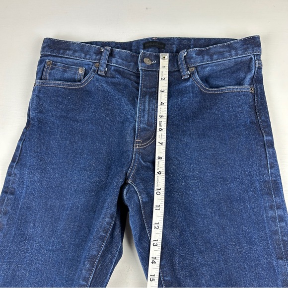 Uniqlo Kaihara Selvedge Jeans Slim Straight Fit Blue Men's Size 32 X 31 - Picture 9 of 10